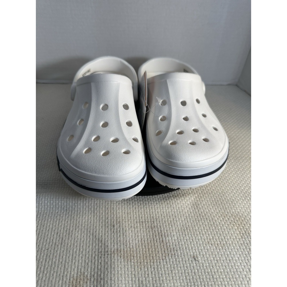 Crocs Bayaband Clog Mens 7 Women 9 White Slip On Sandals Classic Authentic NWT‎
